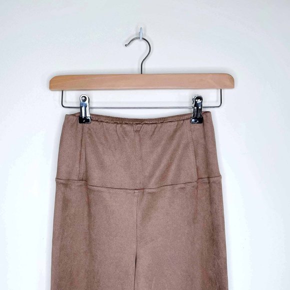 wilfred free daria faux suede tan leggings medium - Picture 8 of 9